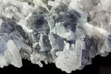 Blue Fluorite, Quartz, Pyrite - Fujian Province, China #31587-3